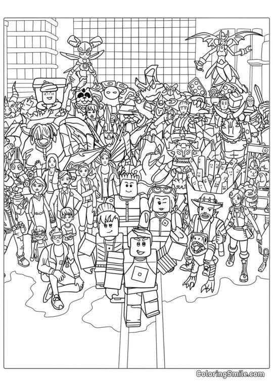 Personnages Roblox - Page de Coloriage