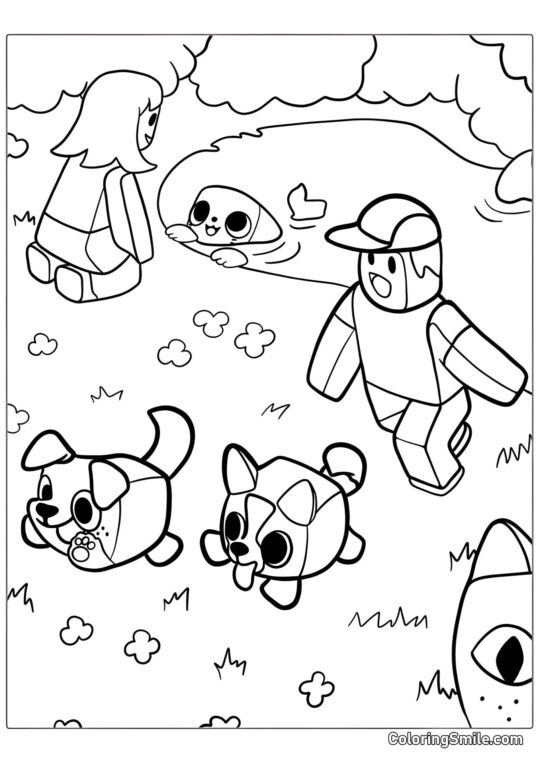 Roblox Simulateur de Animaux de Compagnie - Page de Coloriage