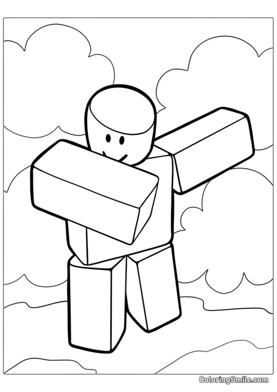 Roblox Dabbing - Page de Coloriage