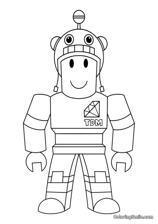 Roblox Dan TDM - Page de Coloriage