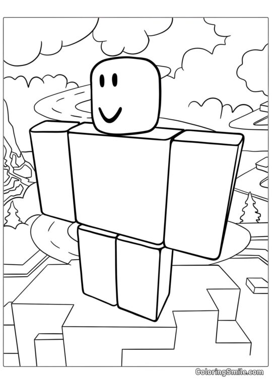 Roblox Noob - Page de Coloriage