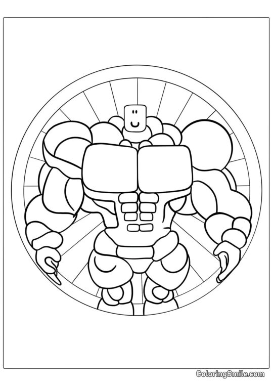 Roblox Méga Noob - Page de Coloriage