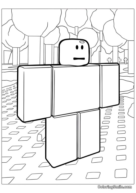 Personnage Roblox - Page de Coloriage