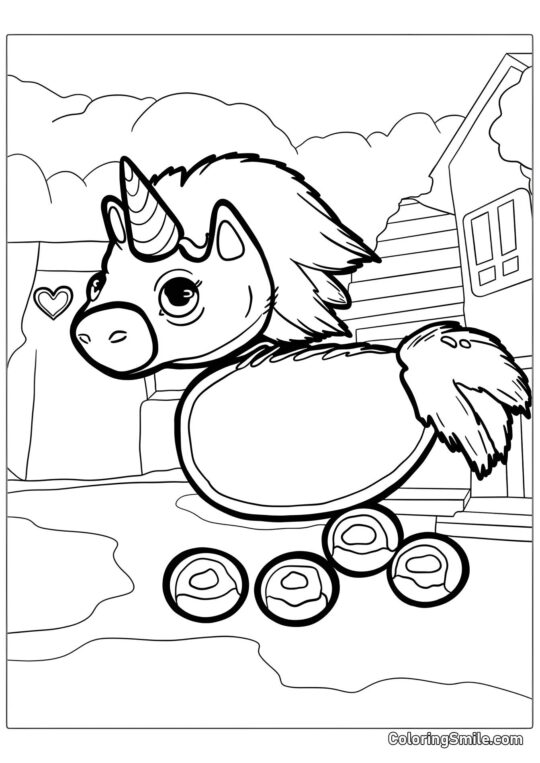 Roblox Joli Licorne - Page de Coloriage