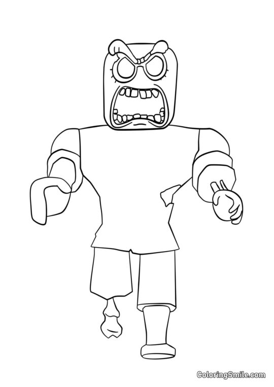 Roblox Zombie - Page de Coloriage
