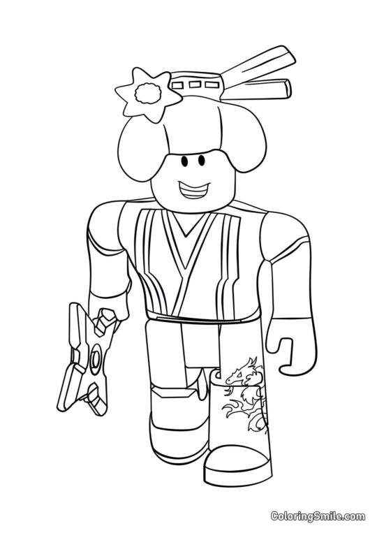 Roblox Ninja - Page de Coloriage