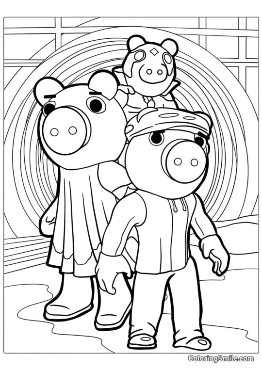 Roblox Piggy - Page de Coloriage