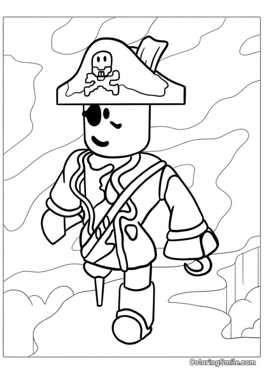 Roblox Peau de Pirate - Page de Coloriage