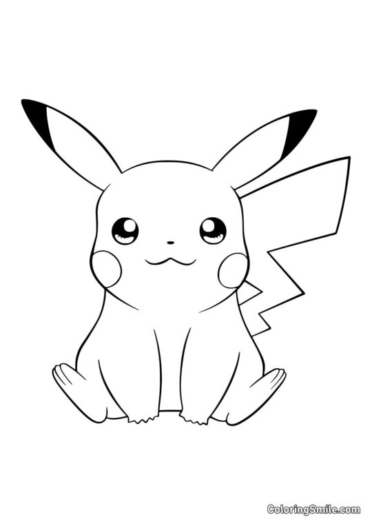 Chibi Pikachu Chibi Pikachu - Page de Coloriage