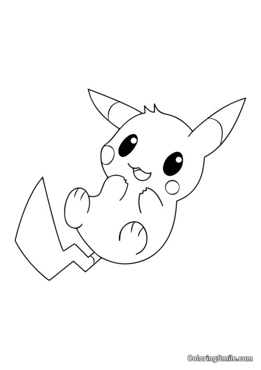 Bébé Pikachu Bébé Pikachu - Page de Coloriage