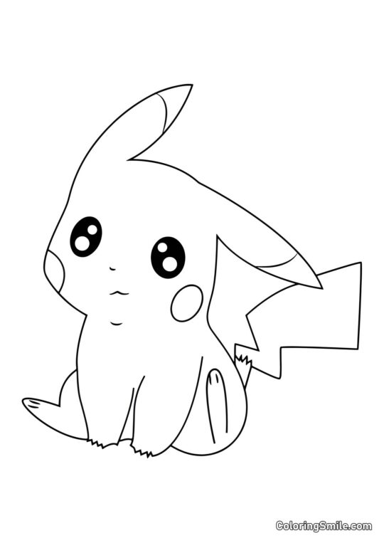 Pikachu mignon Pikachu mignon - Page de Coloriage