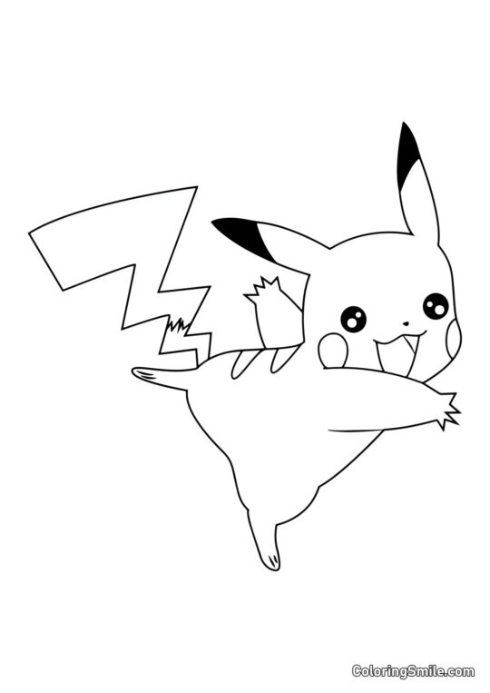 Pikachu ballerine Pikachu ballerine - Page de Coloriage