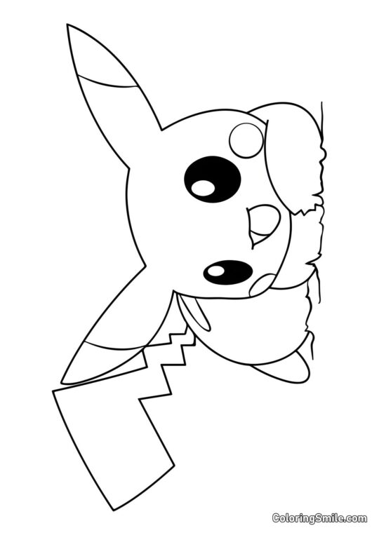 Pikachu amoureux Pikachu amoureux - Page de Coloriage