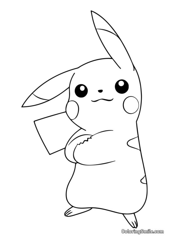 Pikachu stylé Pikachu stylé - Page de Coloriage