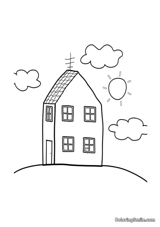 La Maison de Peppa Pig - Page de Coloriage