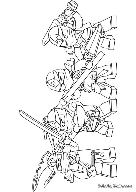 Ninjago - Page de Coloriage