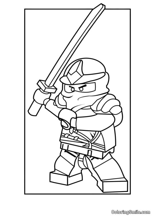 Ninjago Zane ZX - Page de Coloriage