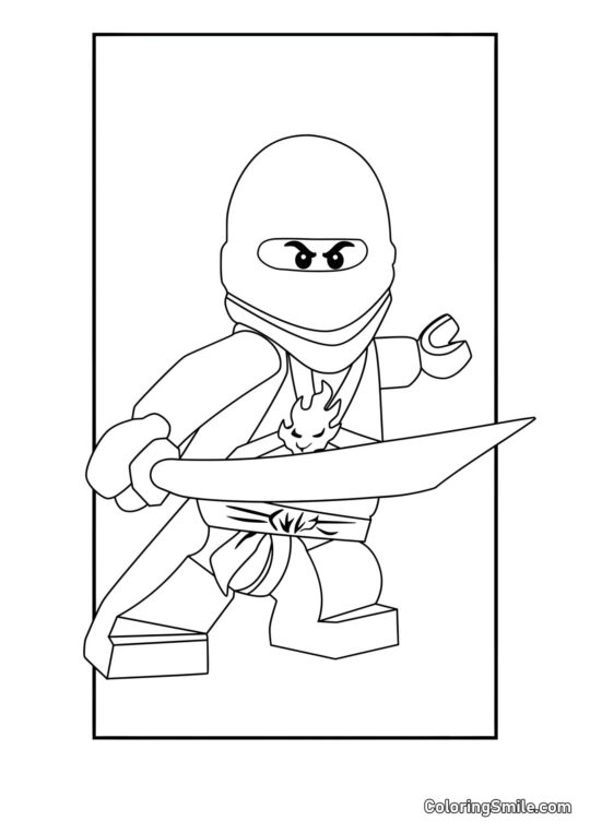 Ninjago Kai - Page de Coloriage