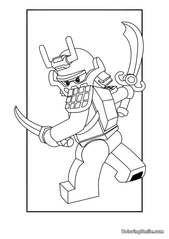 Kai Samouraï - Page de Coloriage