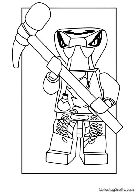 Ninjago Spitta - Page de Coloriage