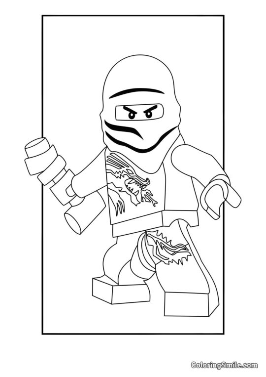 Ninjago Zane - Page de Coloriage