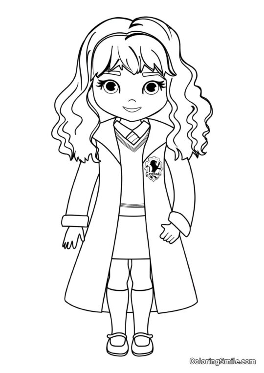 Hermione Granger en Cartoon - Page de Coloriage