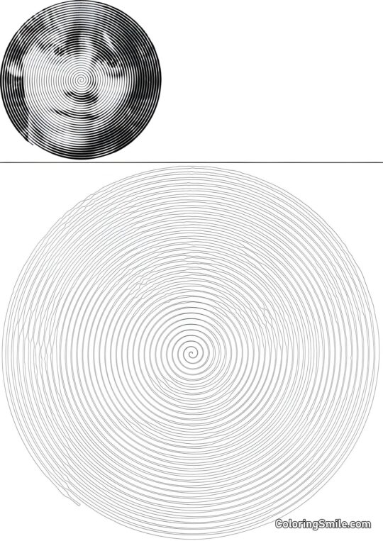 Ron Weasley en spirale - Page de Coloriage