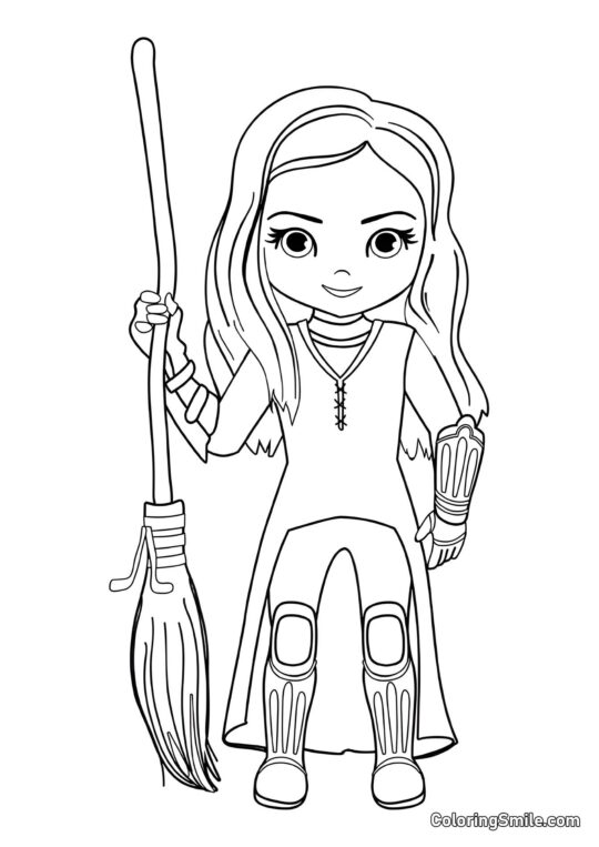 Ginny Weasley en Cartoon - Page de Coloriage