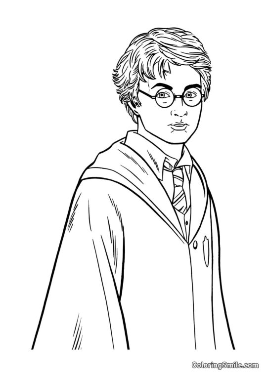 Harry Potter, le puissant sorcier - Page de Coloriage