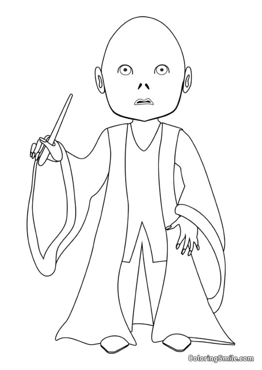 Voldemort en Cartoon - Page de Coloriage