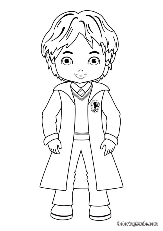 Ron Weasley en Cartoon - Page de Coloriage