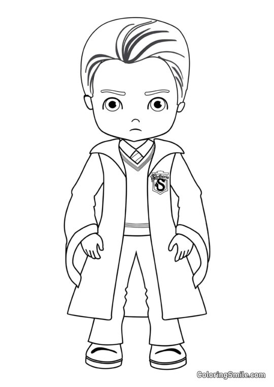Draco Malfoy en Cartoon - Page de Coloriage