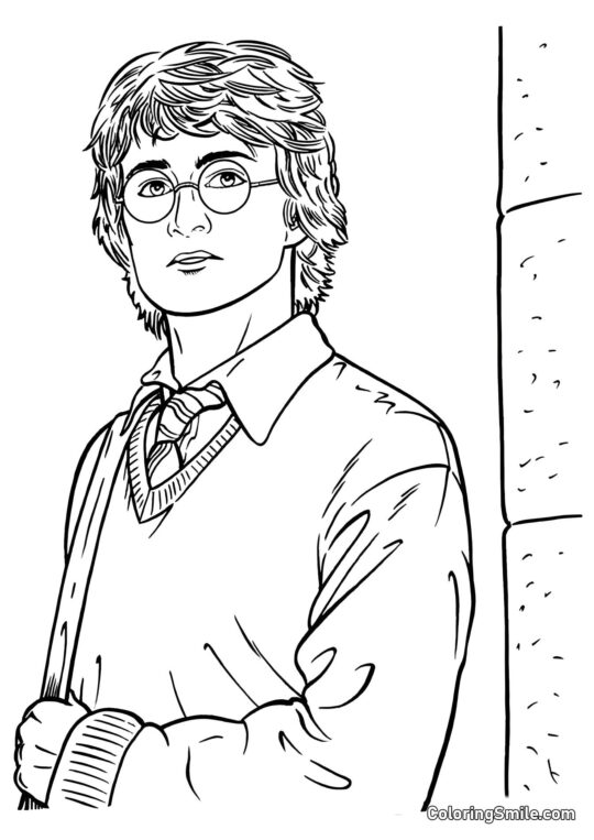 Harry en classes supérieures - Page de Coloriage