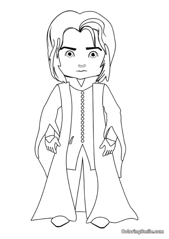 Severus Snape en Cartoon - Page de Coloriage