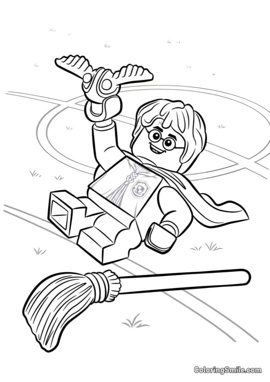 LEGO Harry et la Snitch - Page de Coloriage