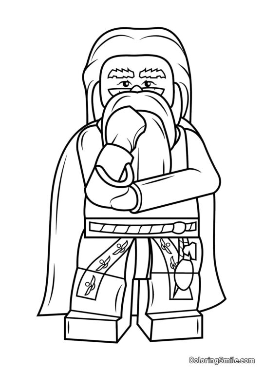 LEGO Dumbledore - Page de Coloriage