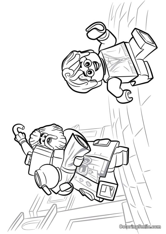 LEGO Harry et Hagrid - Page de Coloriage