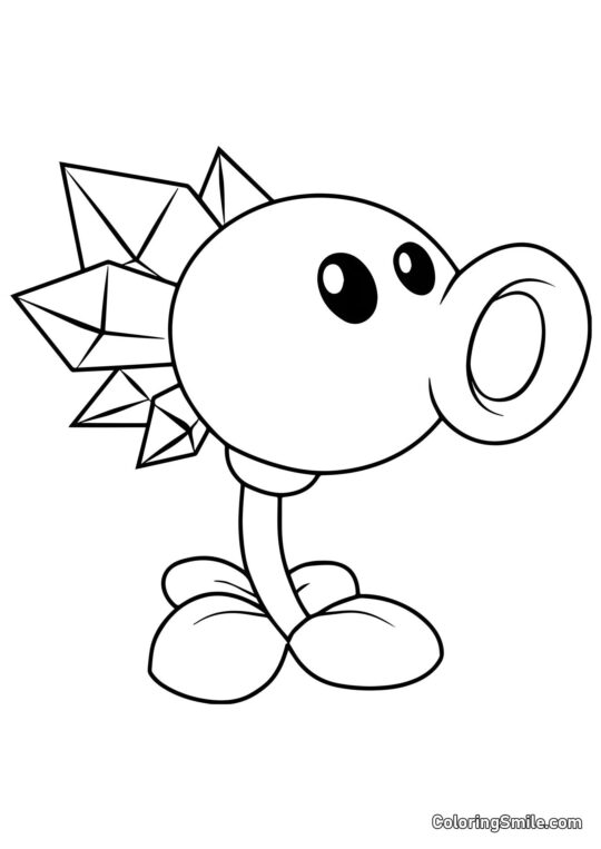 Pois Glacés de Plants vs. Zombies - Page de Coloriage