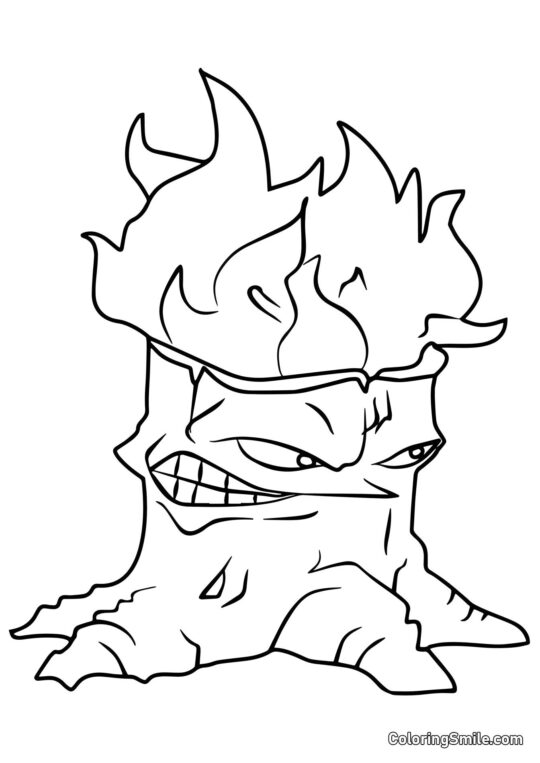 Bois de Torche de Plants vs. Zombies - Page de Coloriage