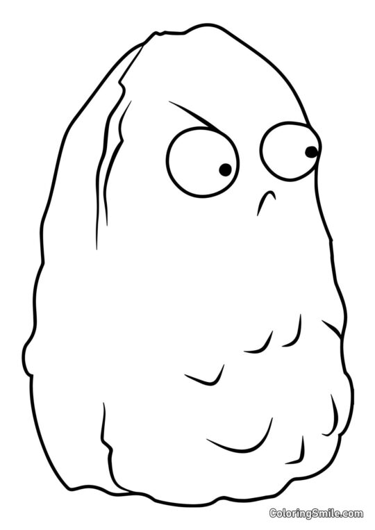 Noix Haute de Plants vs. Zombies - Page de Coloriage