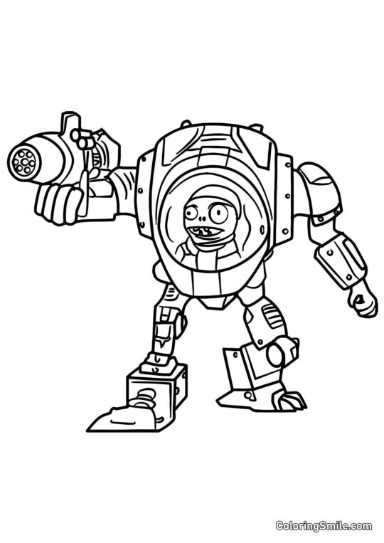 Zombie Z-Mech - Page de Coloriage