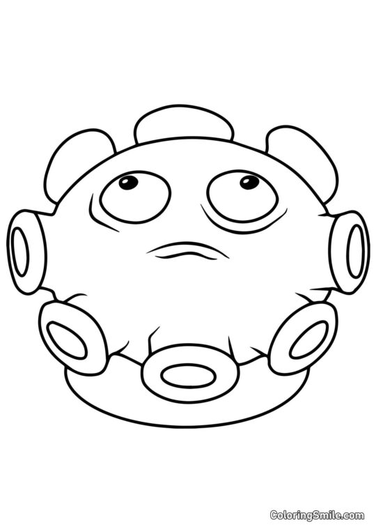 Gloom-champignon de Plants vs. Zombies - Page de Coloriage