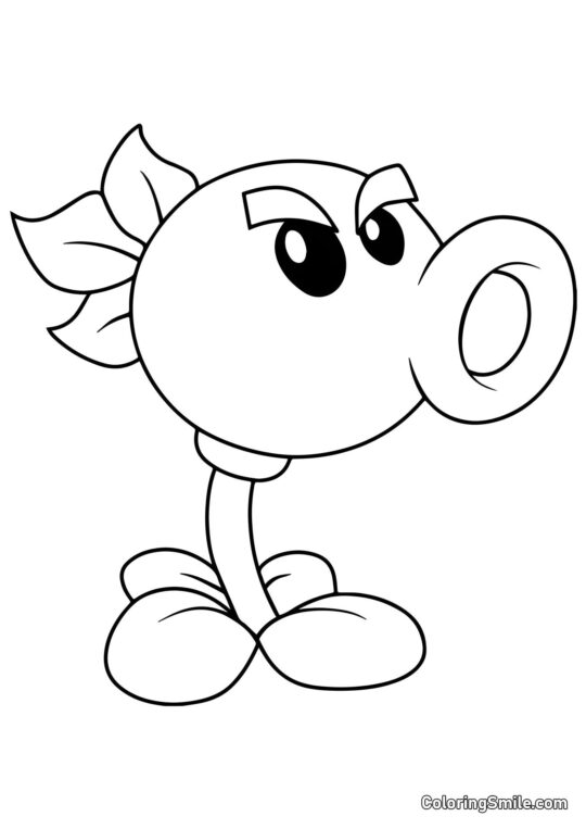Répéteur de Plants vs. Zombies - Page de Coloriage
