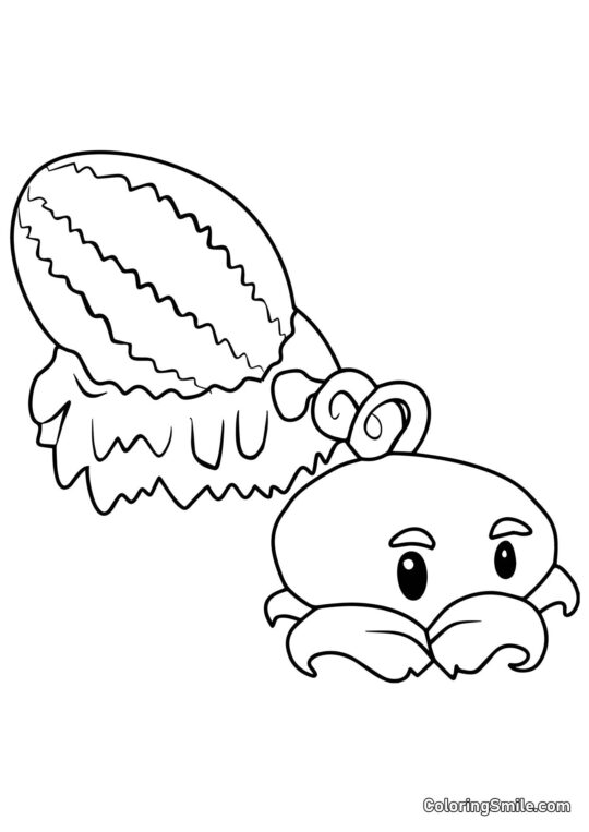 Melon-lanceur de Plants vs. Zombies - Page de Coloriage