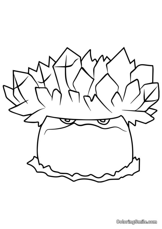 Glace-champignon de Plants vs. Zombies - Page de Coloriage