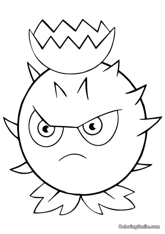 Chardon de Plants vs. Zombies - Page de Coloriage