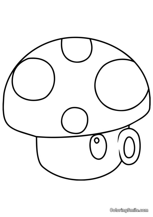 Puff-champignon de Plants vs. Zombies - Page de Coloriage