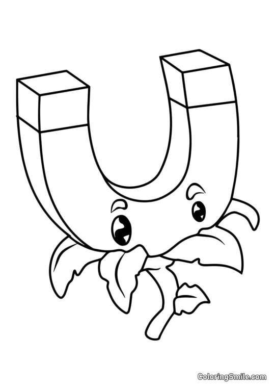 Aimant d&rsquo;Or de Plants vs. Zombies - Page de Coloriage