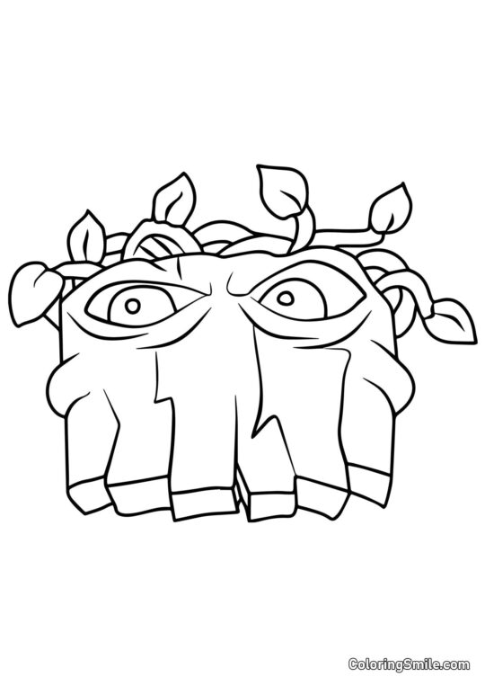 Déterreur de Tombes de Plants vs. Zombies - Page de Coloriage
