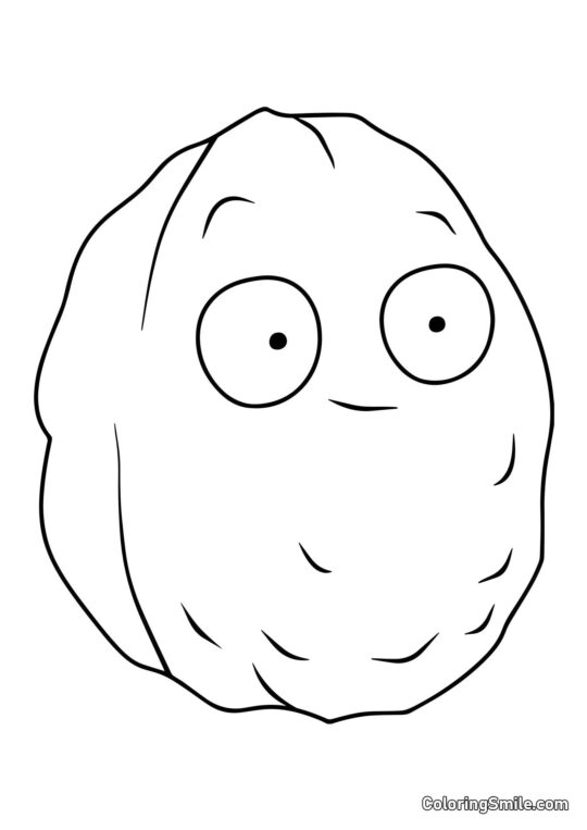Noix de Mur de Plants vs. Zombies - Page de Coloriage